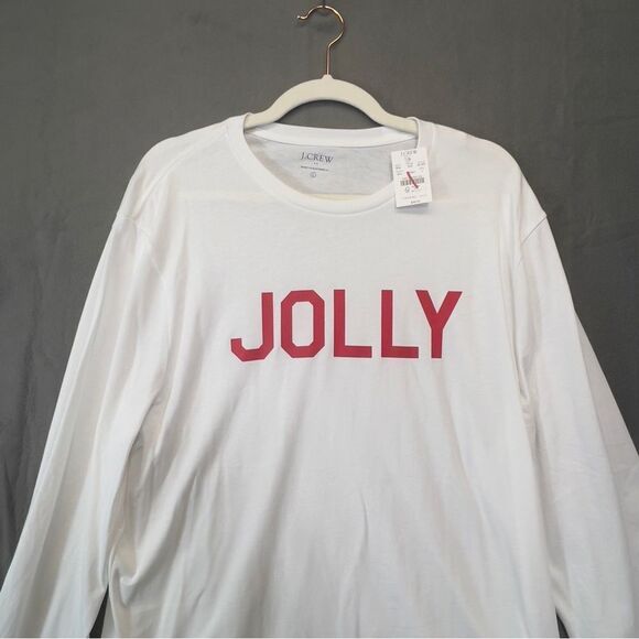 NWT! J.Crew long sleeve "jolly" graphic tee - Picture 3 of 13